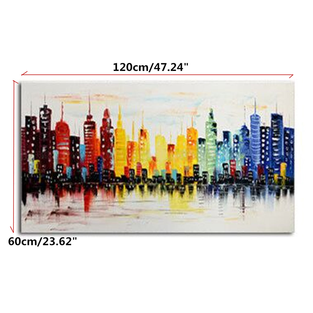 120X60CM Modern City Canvas Abstract Painting No Frame